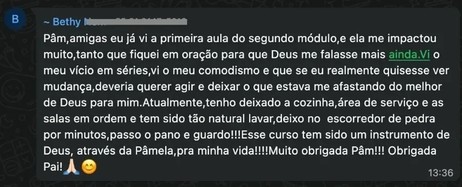 Depoimento de Bethy